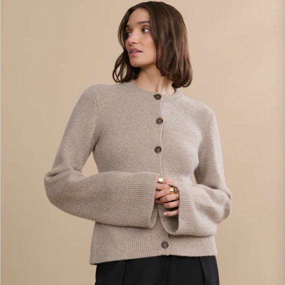 Jenni Kayne Cooper Cardigan Taupe Size XL NWT